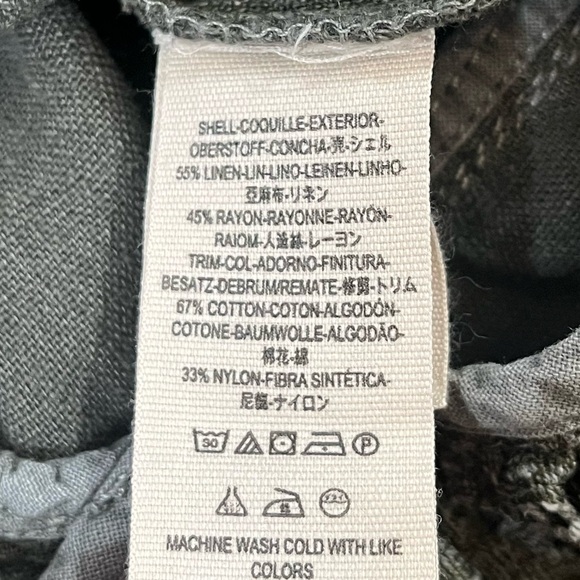 Free People XS Green Emilia Utility Military Blazer Jacket Urban Outfitters - Picture 9 of 15